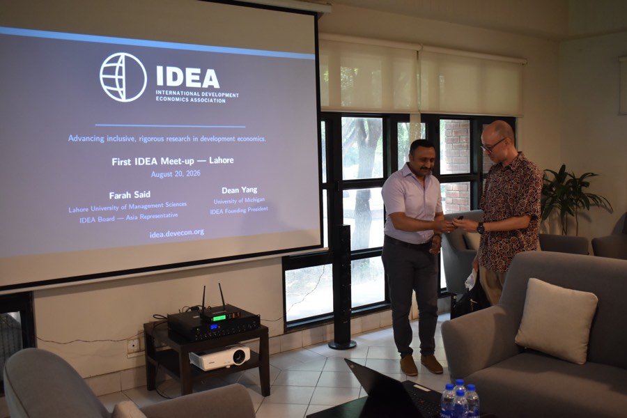 IDEA meet-up in Lahore, August 2026